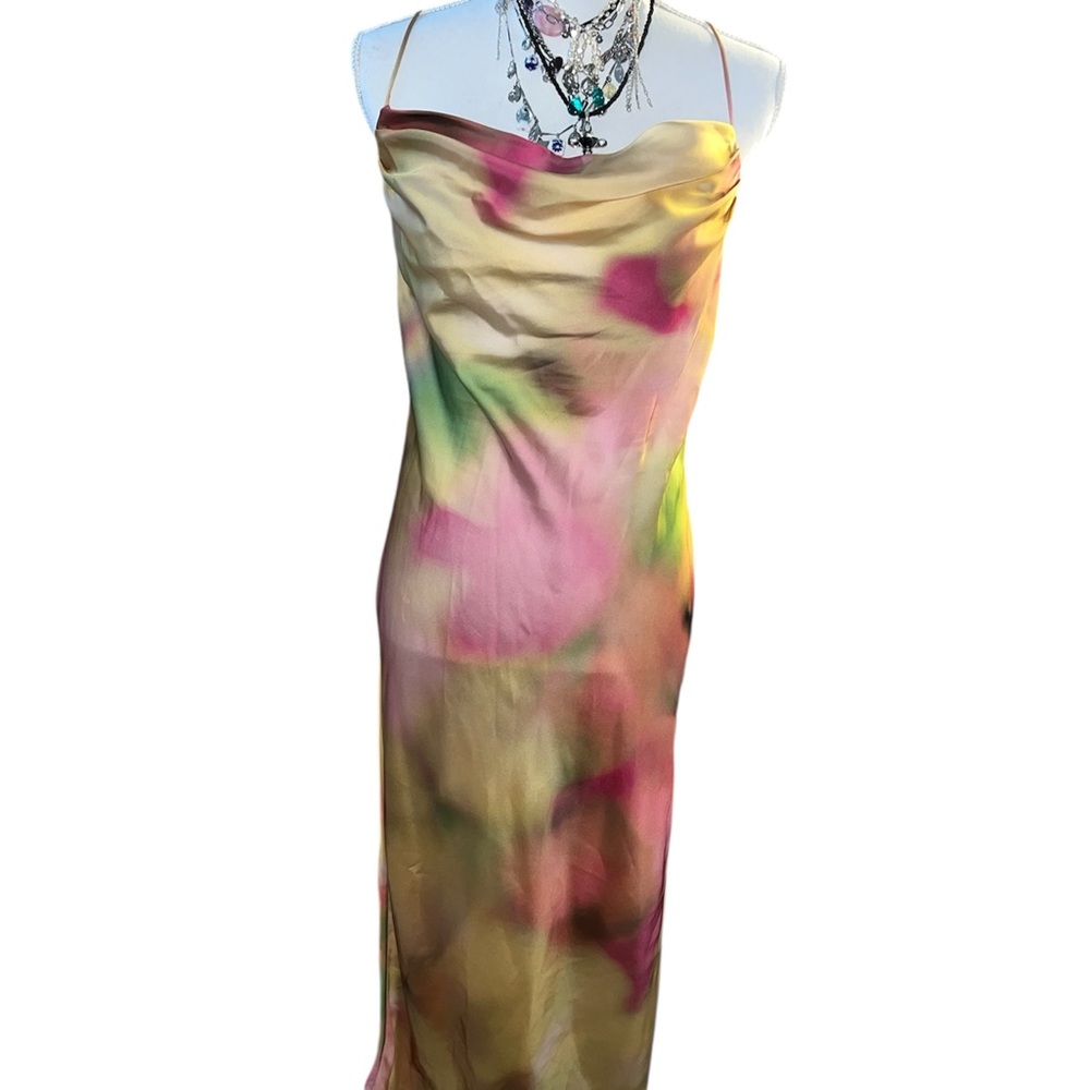Zara Vibrant Strapless Dress